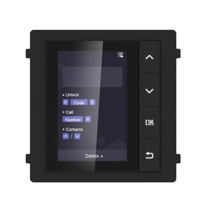 Модуль с монитором Hikvision DS-KD-DIS Модуль с монитором Hikvision DS-KD-DIS