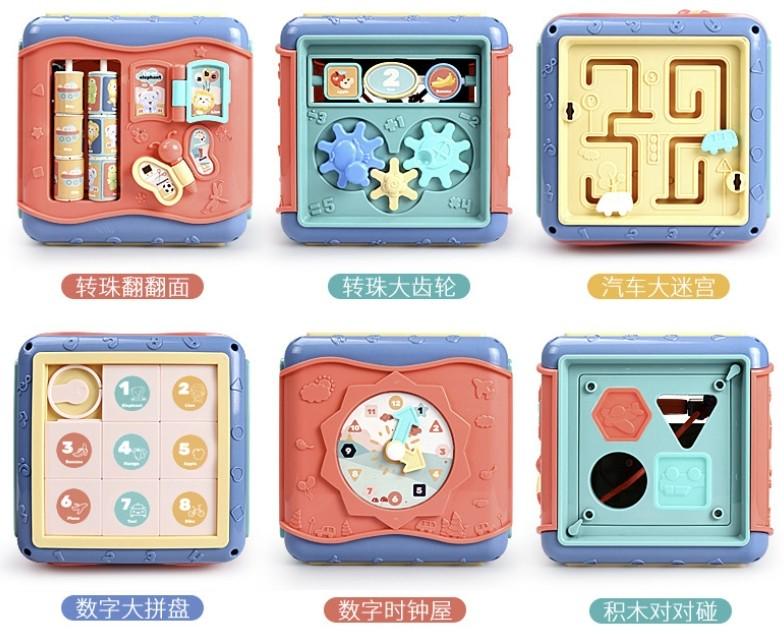 Развивающая игрушка Куб-Сортер музыкальный разноцветный - фото 2