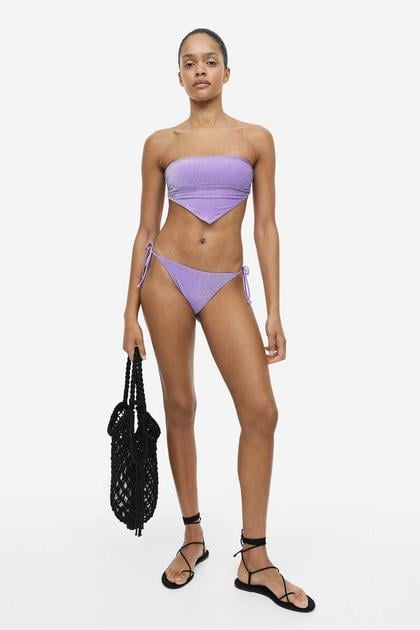 Купальный топ H&M р. 38 Сиреневый (1151206)