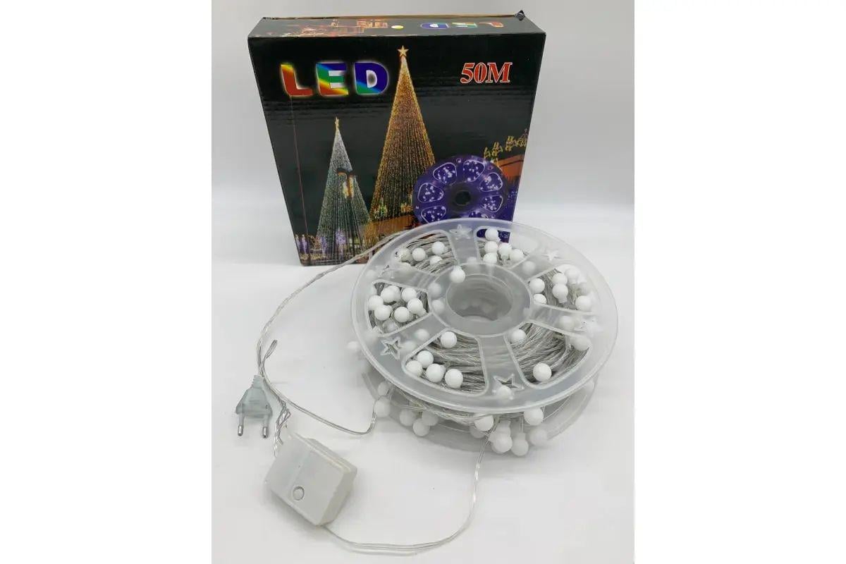 Гирлянда на катушке новогодняя 10 Вт от сети 220 В Buble IP65 водонепроницаемая 8 режимов с теплой белой свечкой 50 м Гирлянда на катушке новогодняя 10 Вт от сети 220 В Buble IP65 водонепроницаемая 8 режимов с теплой белой свечкой 50 м