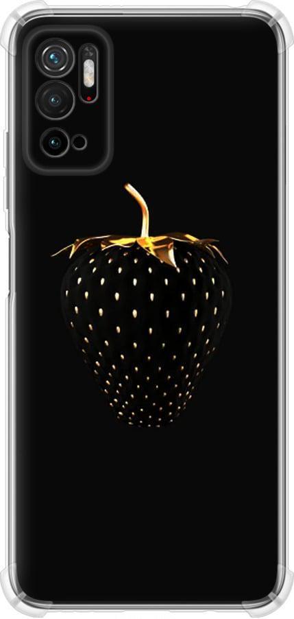 Чехол на Xiaomi Poco M3 Pro Черная клубника (3585sp-2369-42517)