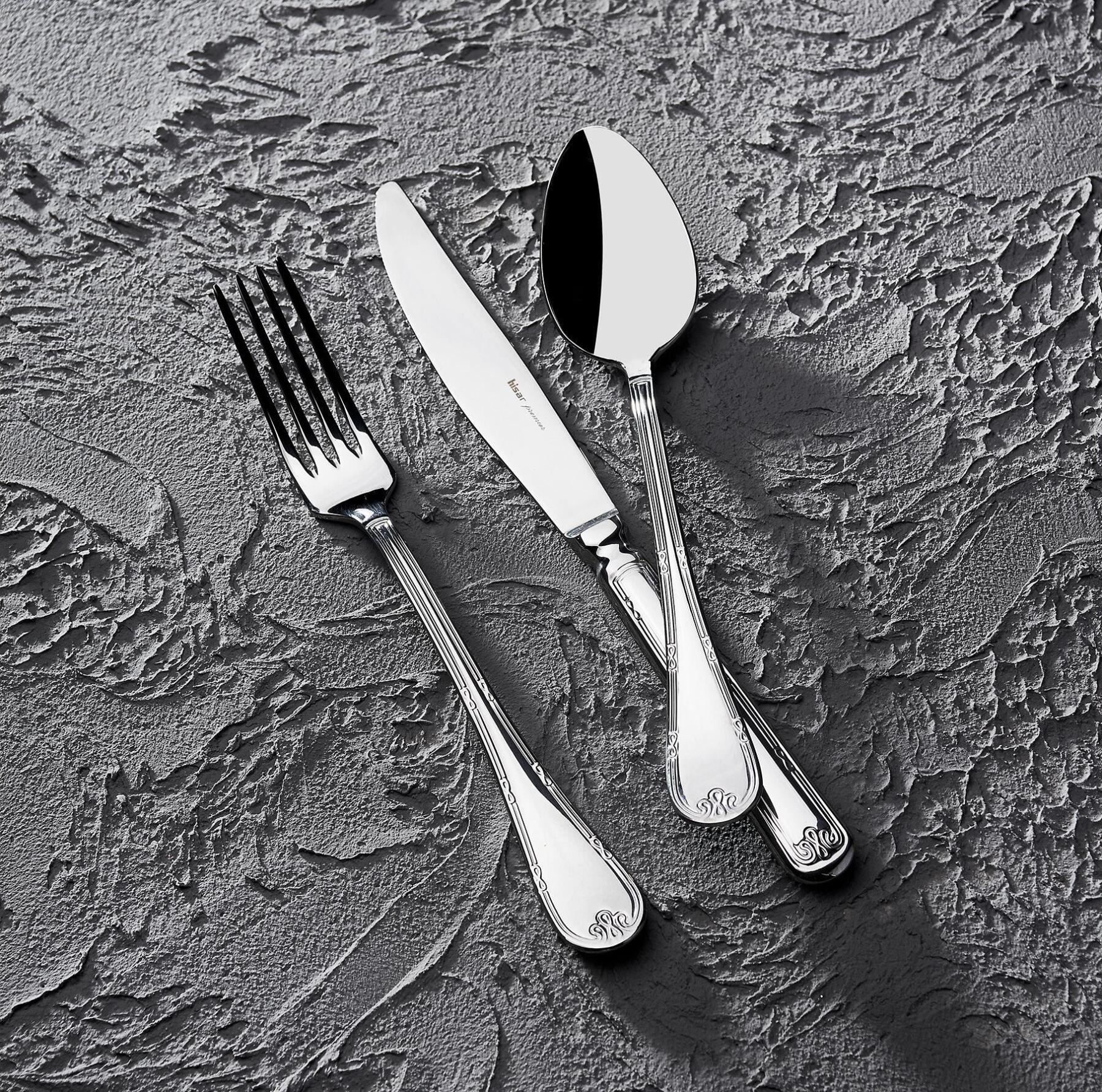 Набір столових приборів Hisar Infinity у подарунковій коробці 24 предмети - фото 4