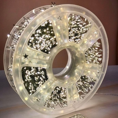 Гірлянда Роса Мішура/Хвойна лапа 2000LED в котушці зелений провід 100 м Жовтий (D2000L100MGY) - фото 4 Гірлянда Роса Мішура/Хвойна лапа 2000LED в котушці зелений провід 100 м Жовтий (D2000L100MGY) - фото 4