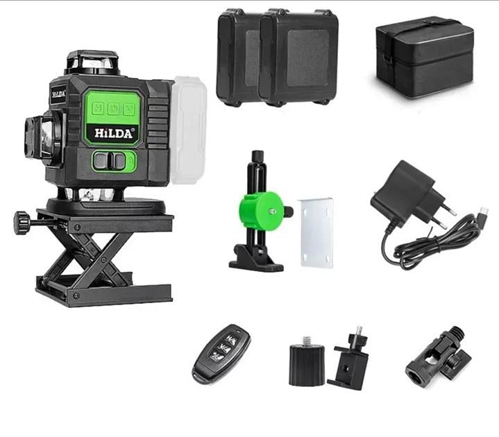 Лазерный уровень откалиброван Hilda Maximum 4D на 16 линий 360° нивелир с дисплеем и зеленым лучом (32408458) Лазерный уровень откалиброван Hilda Maximum 4D на 16 линий 360° нивелир с дисплеем и зеленым лучом (32408458)