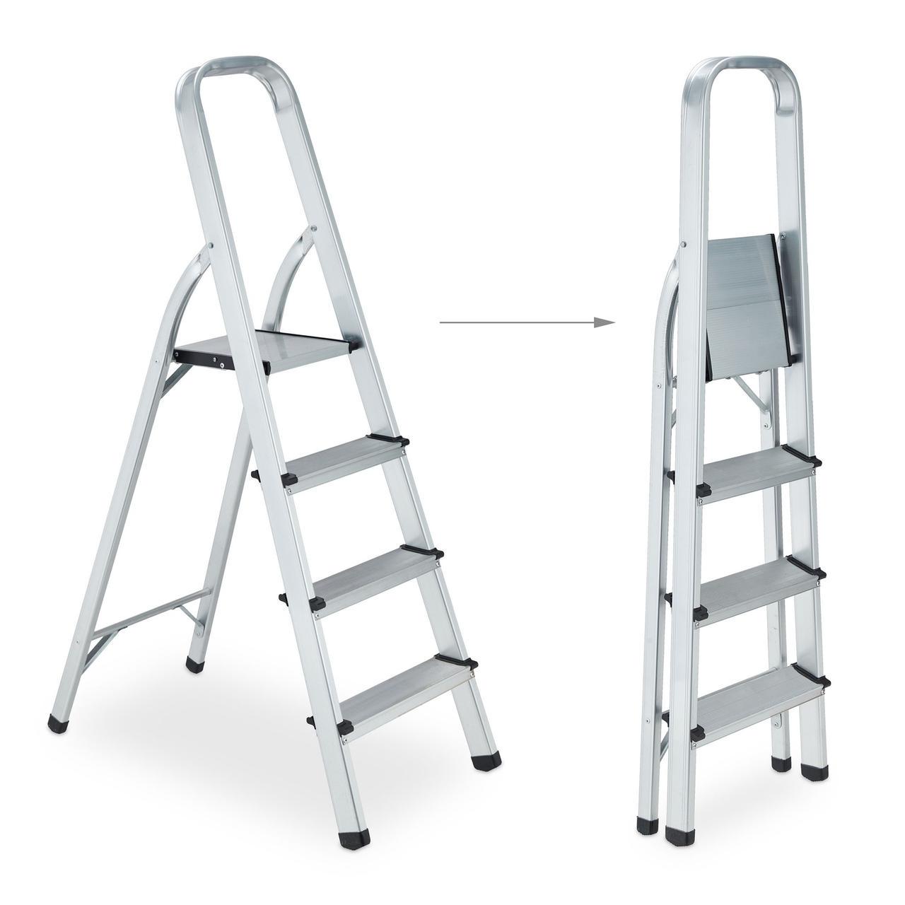 Стремянка складная алюминиевая Relaxdays (2267690391) - фото 7 Стремянка складная алюминиевая Relaxdays (2267690391) - фото 7