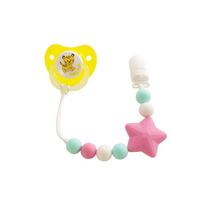 Цепочка для пустышки Звезда силиконовая (FP-133-U-66) Цепочка для пустышки Звезда силиконовая (FP-133-U-66)