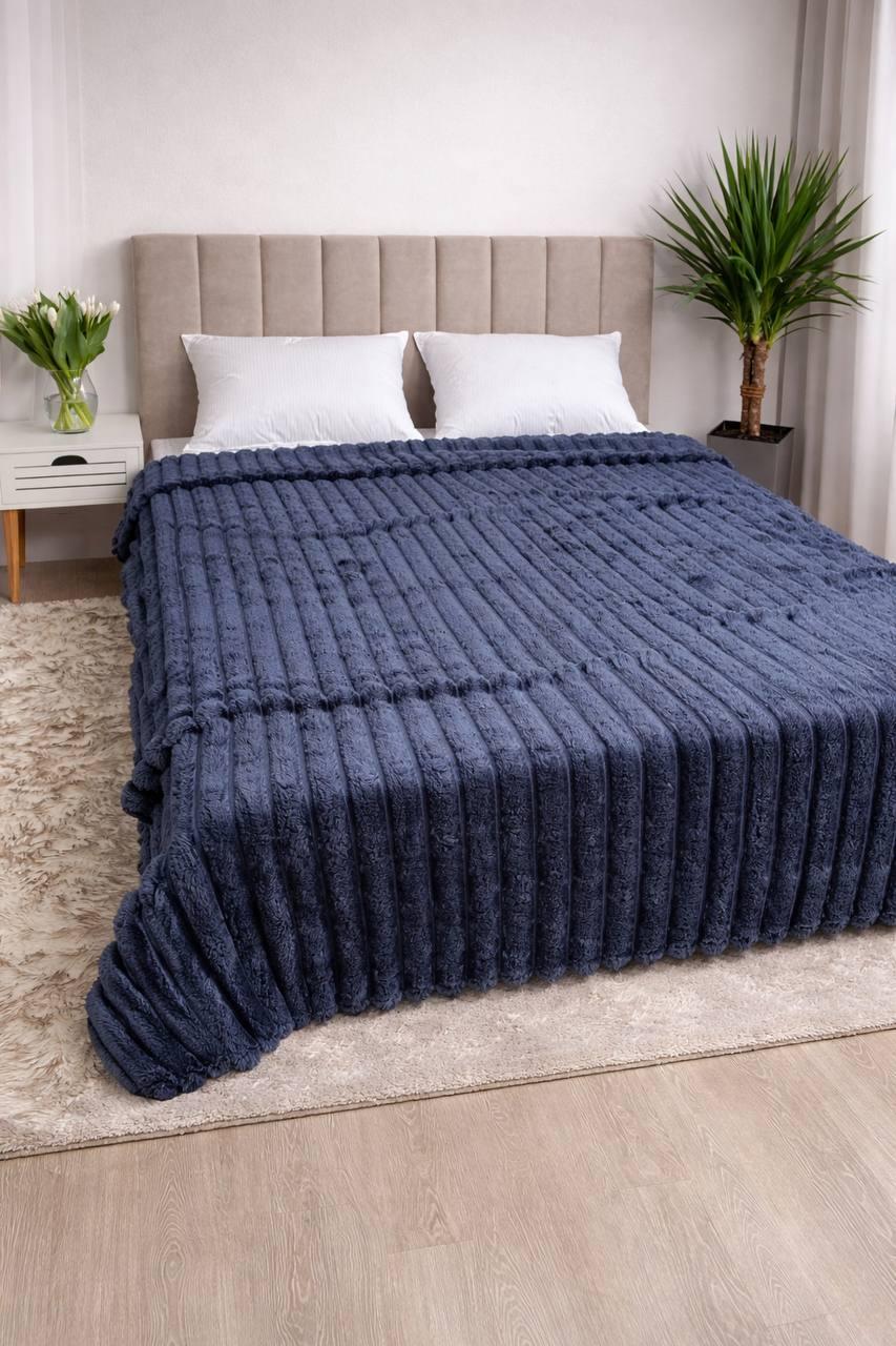 Плед шарпей евро 200х230 см Темно-синий (П4К-Am-sharp-028) Плед шарпей евро 200х230 см Темно-синий (П4К-Am-sharp-028)