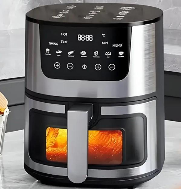 Аерофритниця Rainberg RB-2268 4200 Вт сенсорна з регулюванням температури 8 л Чорний (2104618535) - фото 4 Аерофритниця Rainberg RB-2268 4200 Вт сенсорна з регулюванням температури 8 л Чорний (2104618535) - фото 4