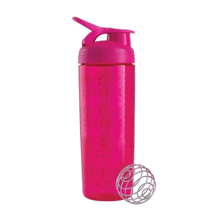 Шейкер вузький Blender Bottle SportMixer Sleek 820 мл Рожевий