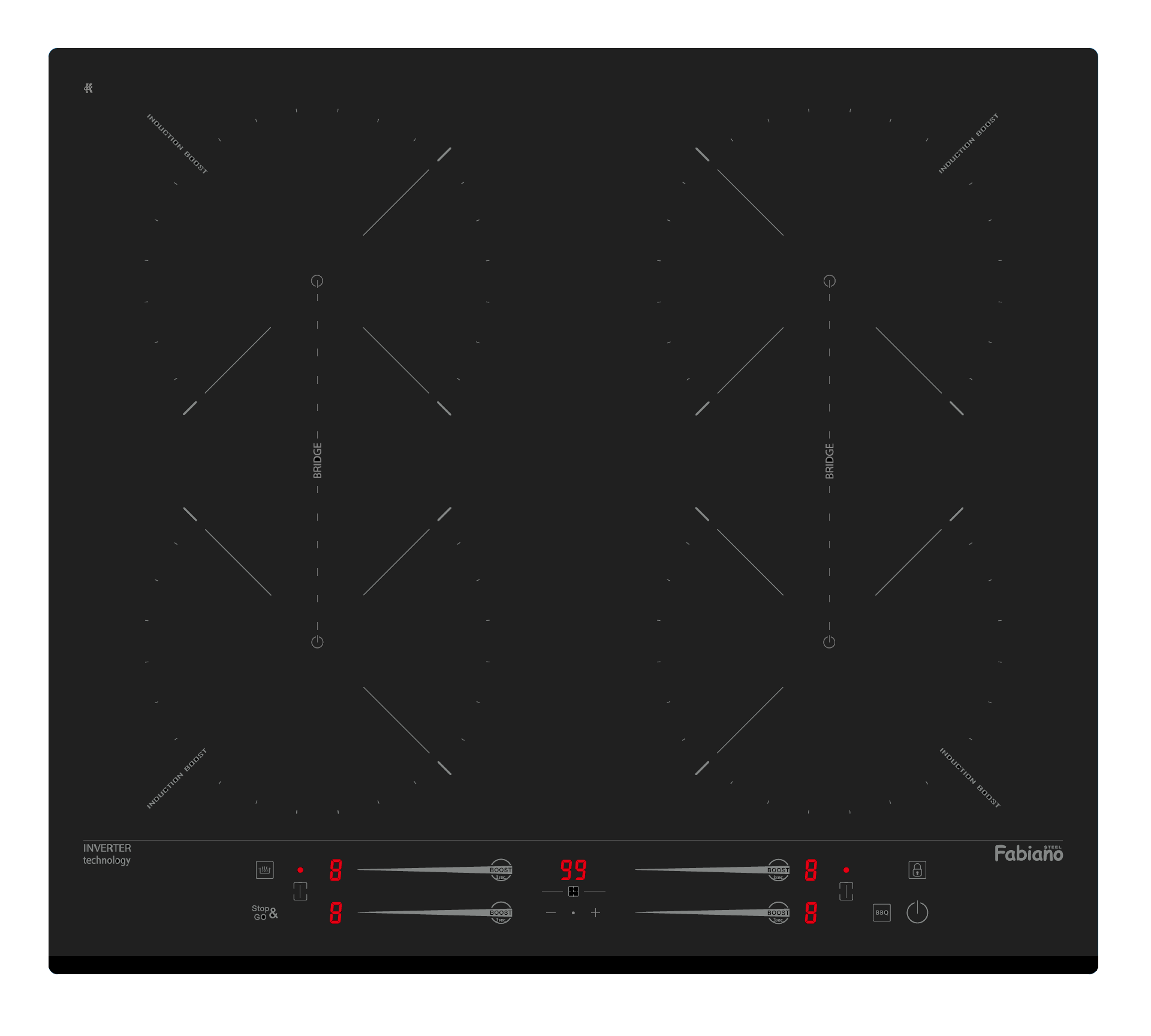 Индукционная панель FHBI 3600 iNV Diamond Black (8122.416.1850)