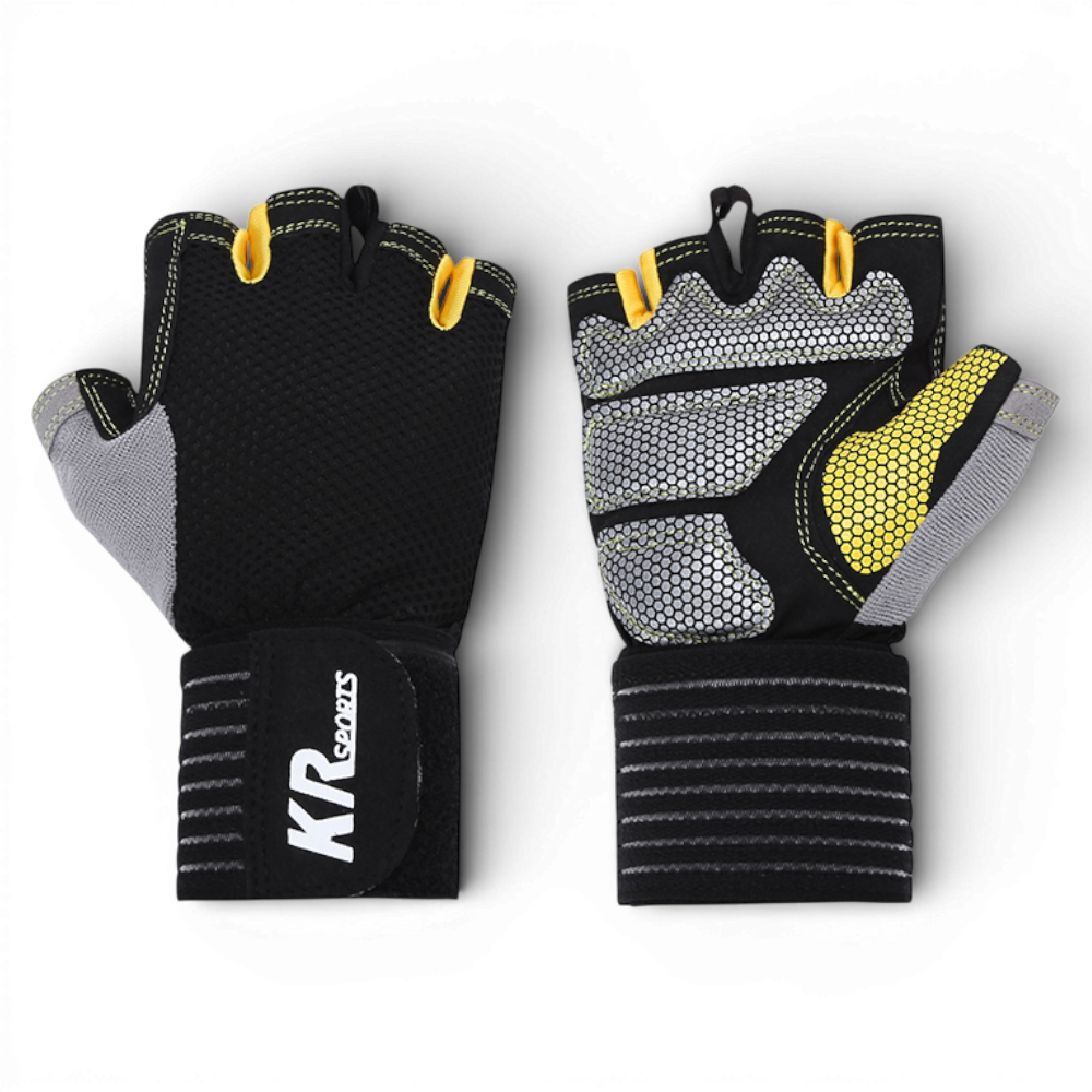 Перчатки без пальцев для фитнеса GDragon с напульсником микрофибра Желтый (31594489) Перчатки без пальцев для фитнеса GDragon с напульсником микрофибра Желтый (31594489)