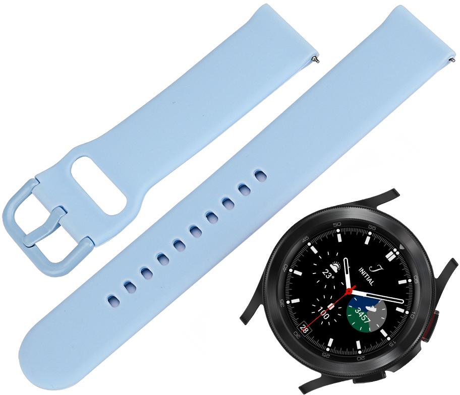Ремешок Matte Style для Galaxy Watch 4 Classic 46 мм Light Blue (23476-0B) - фото 2 Ремешок Matte Style для Galaxy Watch 4 Classic 46 мм Light Blue (23476-0B) - фото 2