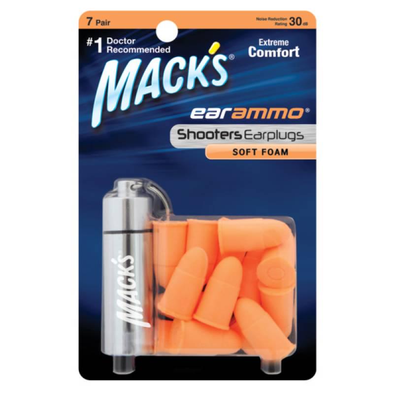 Беруши Mack’s Ear Ammo из пенопропилена защита от шума до 30 дБ 7 пар с контейнером (11860)