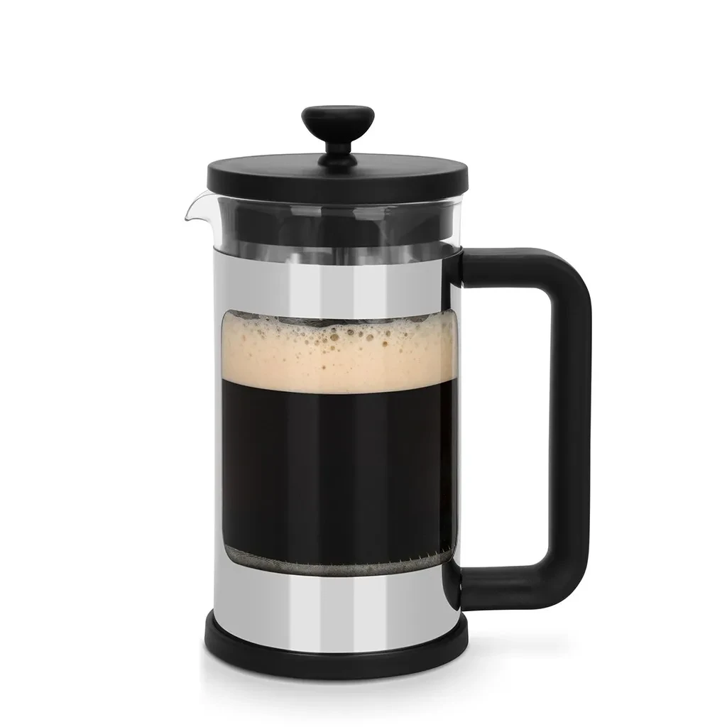 Френч-прес з поршнем Fissman Affogato 13,5x9x18,5 см 600 мл з боросилікатного скла (9117)