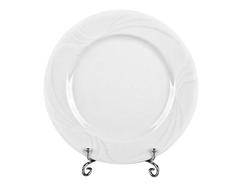 Тарелка плоская стеклянная Light House Волны 17 см Белый (39-080)