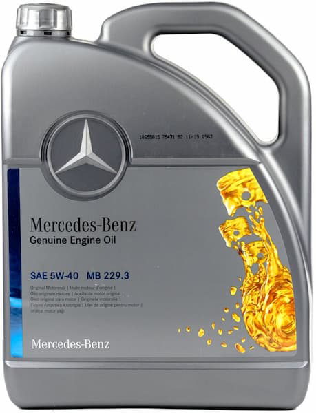 Моторна олива Mercedes-Benz 229.3 A3/B4 SN/CF 5W-40 5 л (A000989850613)