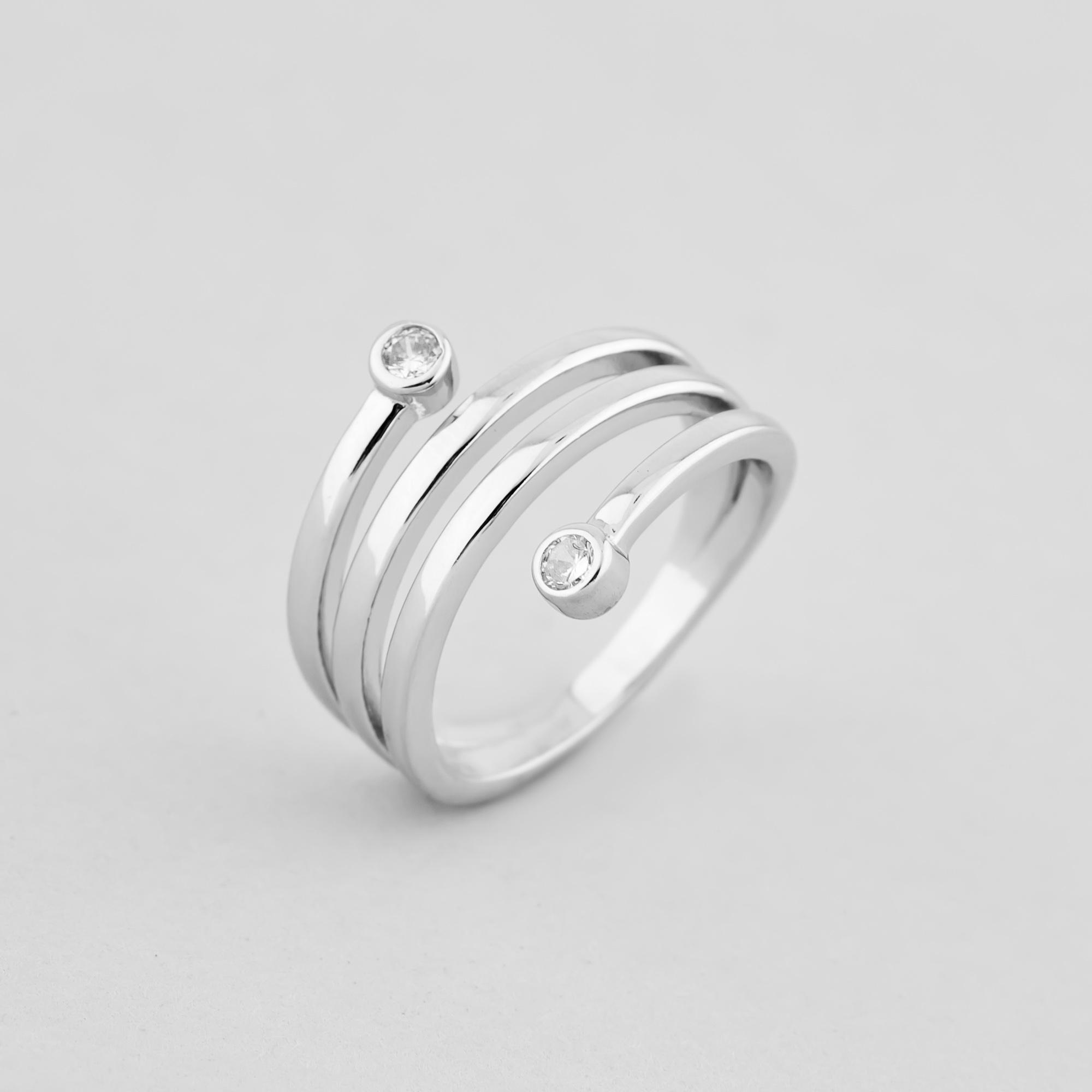 Серебряное кольцо Minimal Мечта р. 17 (14691)