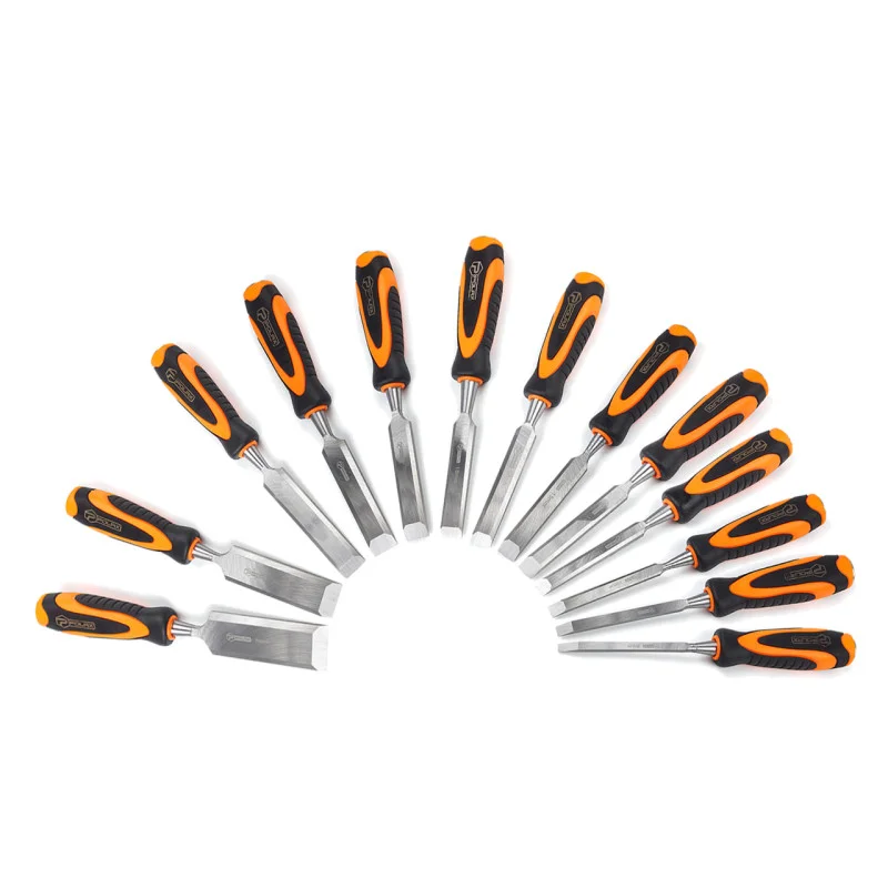 Набор ударных стамесок Polax 12 шт. фибергласовая ручка 6-38 мм (335-28)