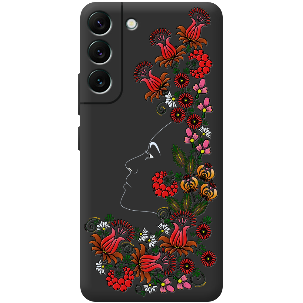 Чехол BoxFace Samsung Galaxy S22 Plus (S906) 3D Ukrainian Muse Черный силикон (44381-bk64-44381)