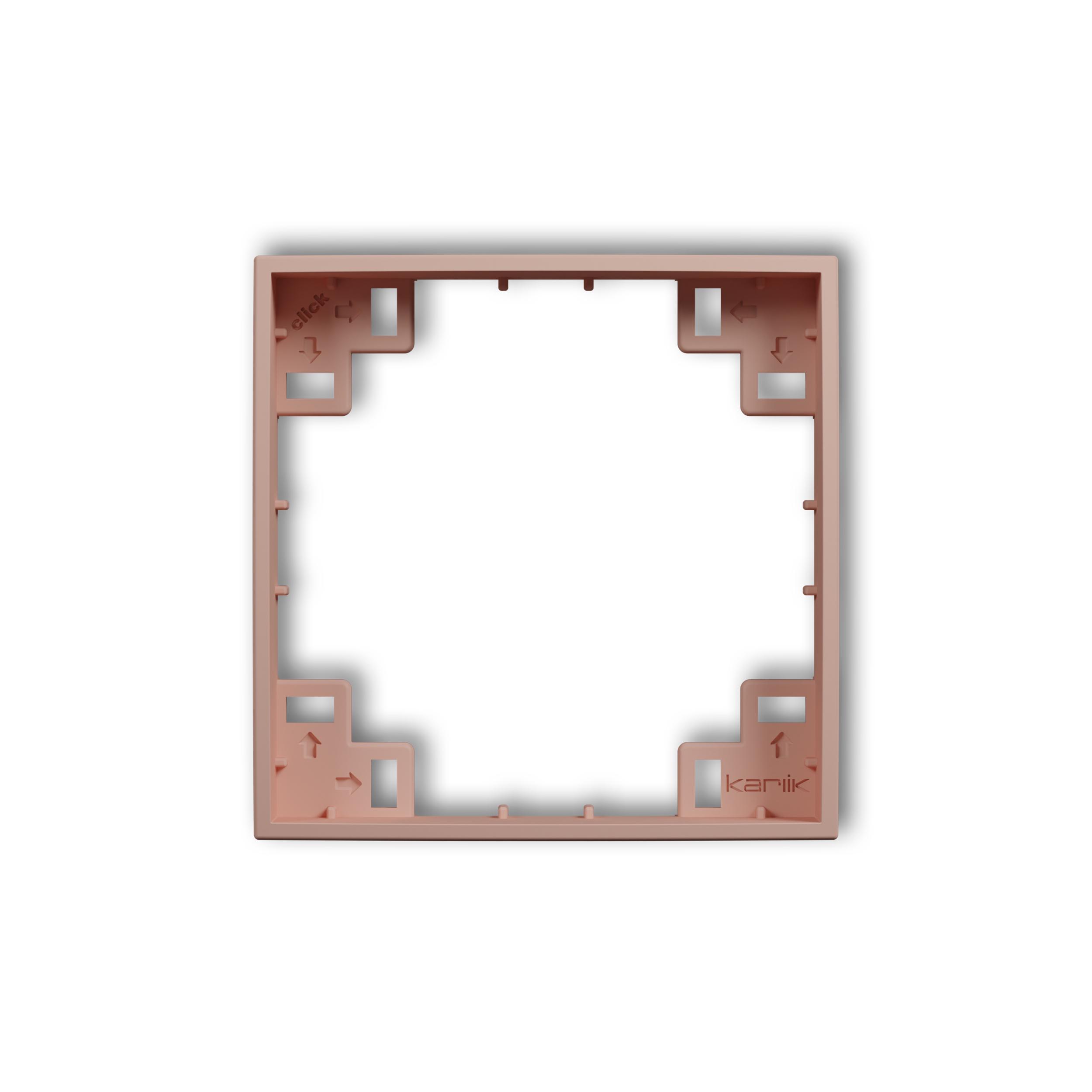 Рамка промежуточная Karlik Mini для розетки выключателя одноместная Лососевый (62MRP-1) Рамка промежуточная Karlik Mini для розетки выключателя одноместная Лососевый (62MRP-1)