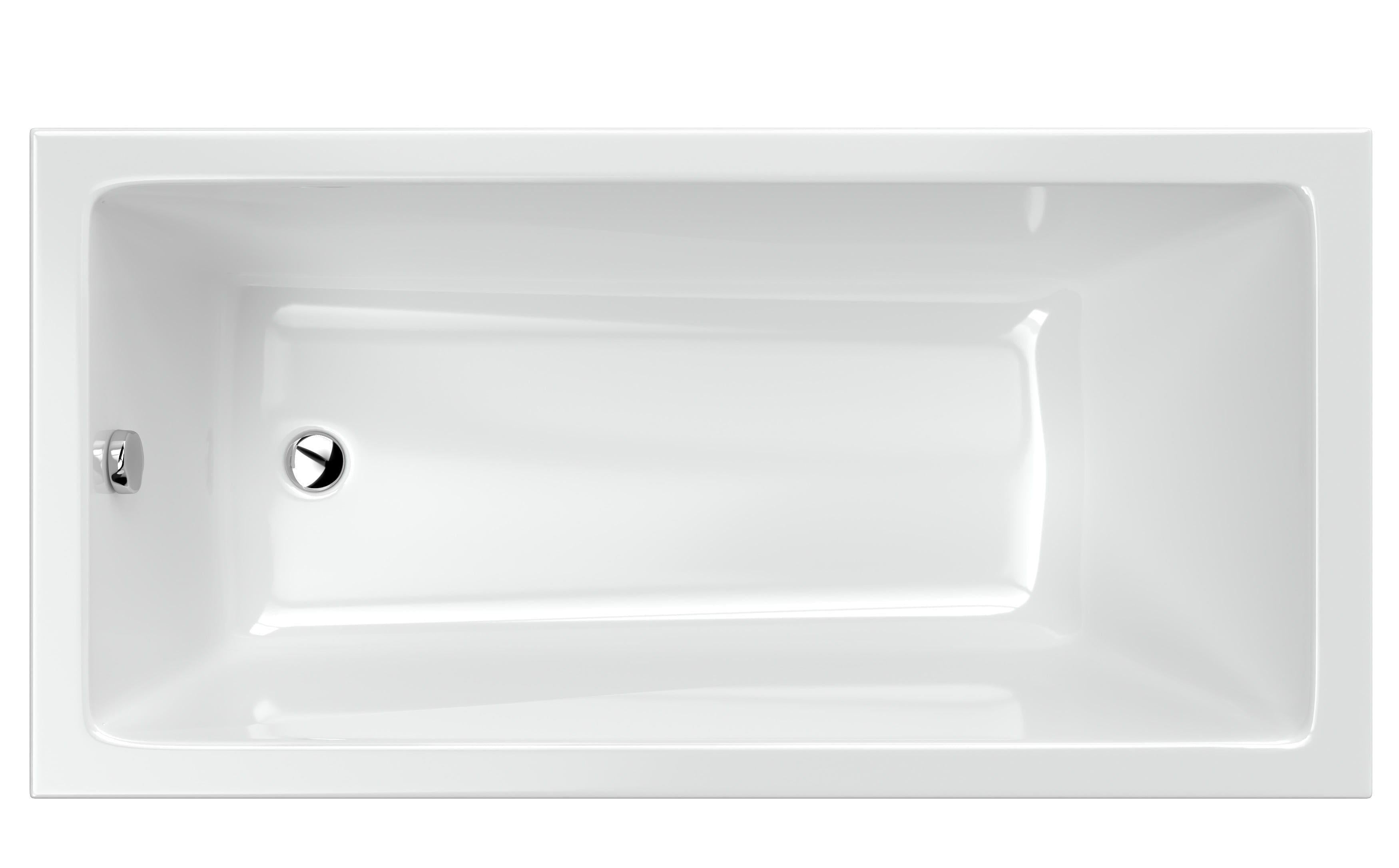 Ванна акрилова Radaway Mirella 140x70 см з ніжками та сифоном WA1-48-140x070S Ванна акрилова Radaway Mirella 140x70 см з ніжками та сифоном WA1-48-140x070S
