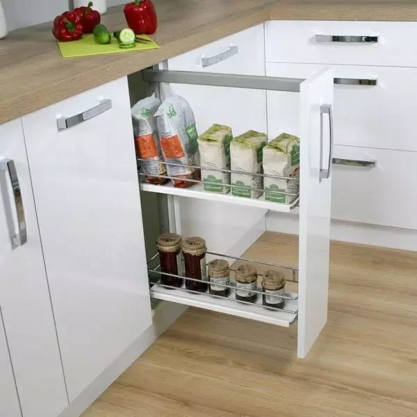 Карго Rejs Maxima Evo правое на 2 полки 150 мм Хром/Белый (WE30.0028.08.374)