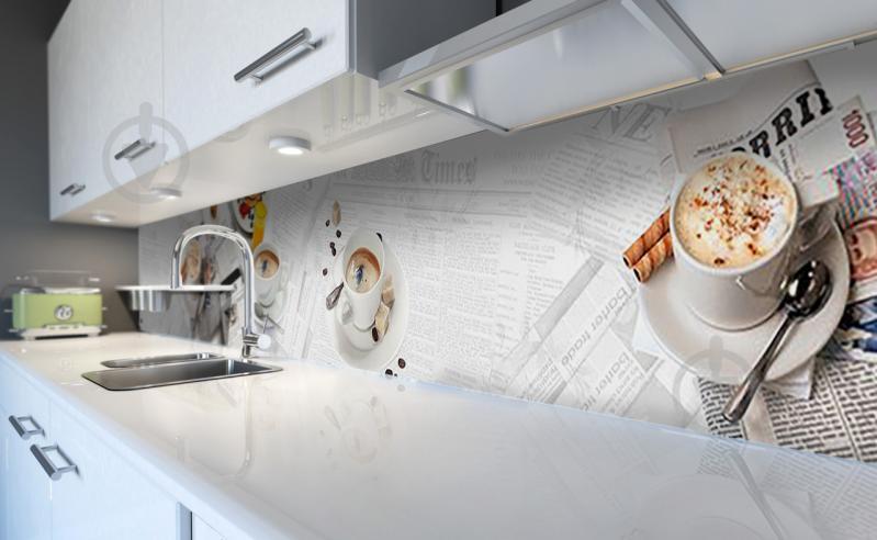 Наклейка виниловая кухонный фартук Zatarga "Утро Кофе" 600х2500 мм (Z181382) - фото 5