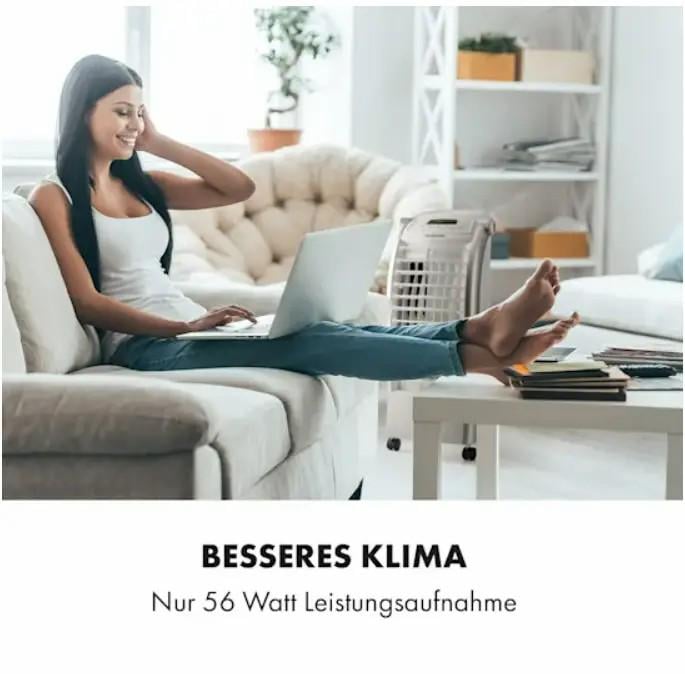 Повітроохолоджувач з вентилятором KLARSTEIN Maxfresh 4в1 функція таймера 55 Вт 6 л (55) - фото 7 Повітроохолоджувач з вентилятором KLARSTEIN Maxfresh 4в1 функція таймера 55 Вт 6 л (55) - фото 7