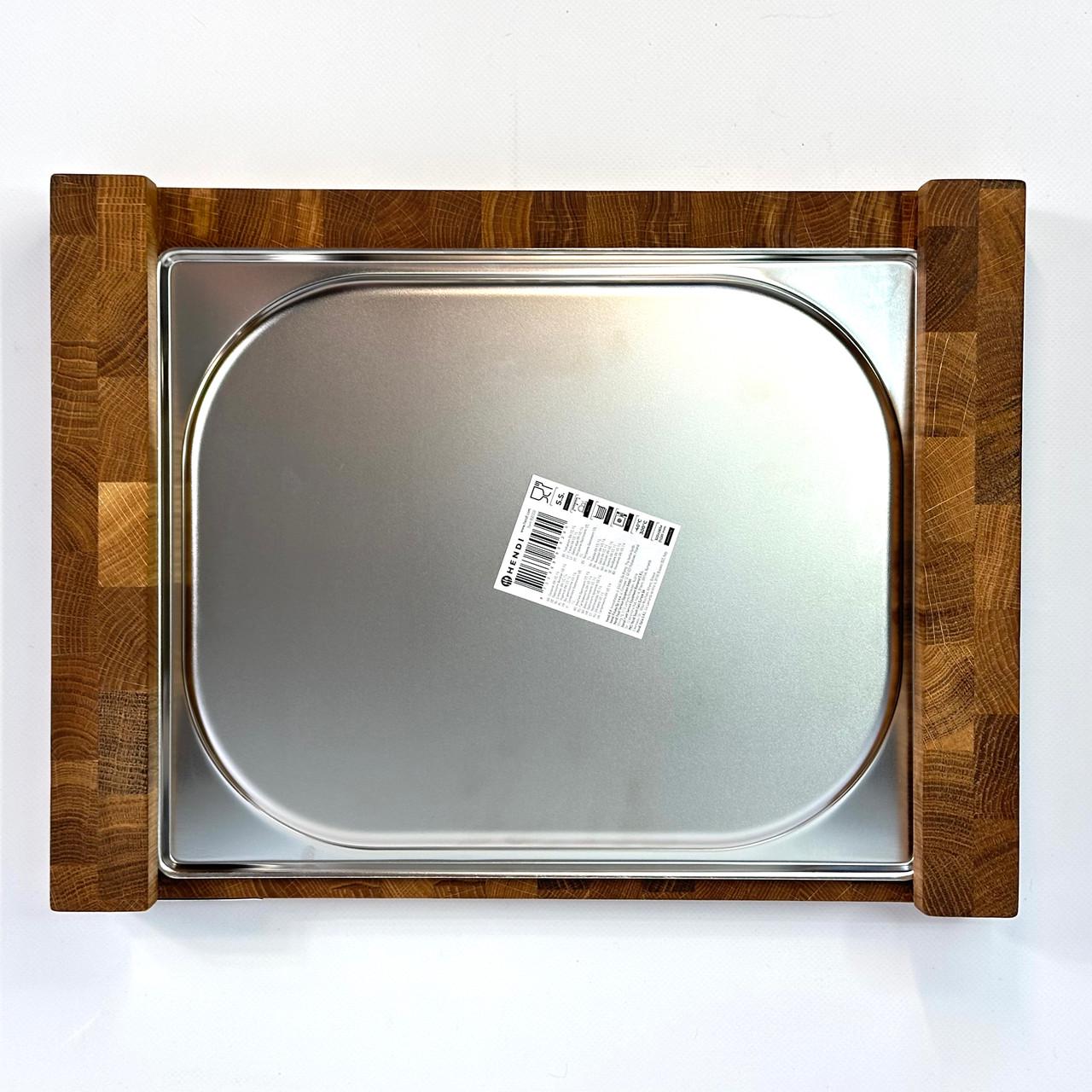 Дошка торцева Gorillas BBQ обробна дуб з піддоном 40х30х6 см (DS7) - фото 7