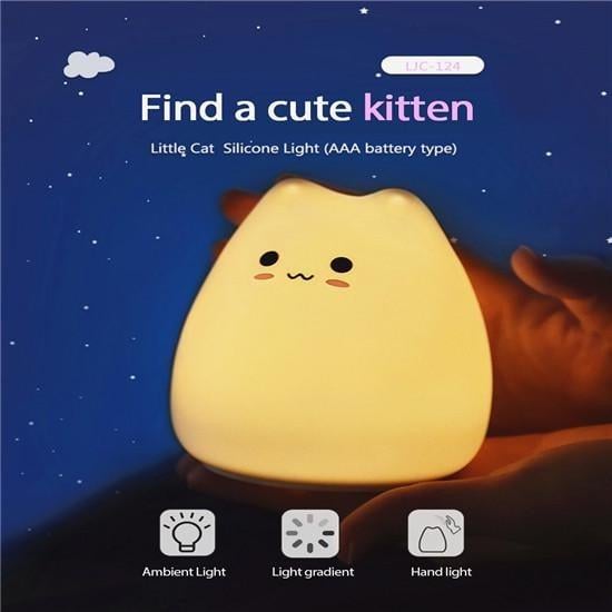 Нічник дитячий Little Cat Silicone Light 7 RGB кольорів (730668kmt) - фото 4