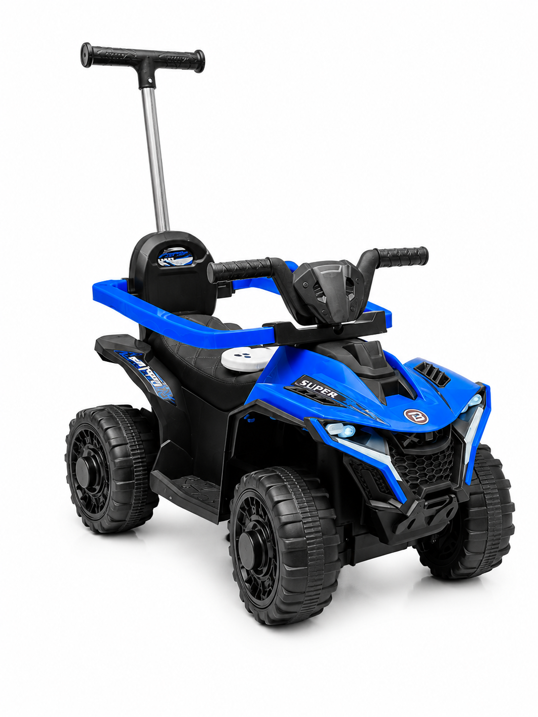 Электроквадроцикл-каталка 3в1 с пультом и Bluetooth Синий (61EB)