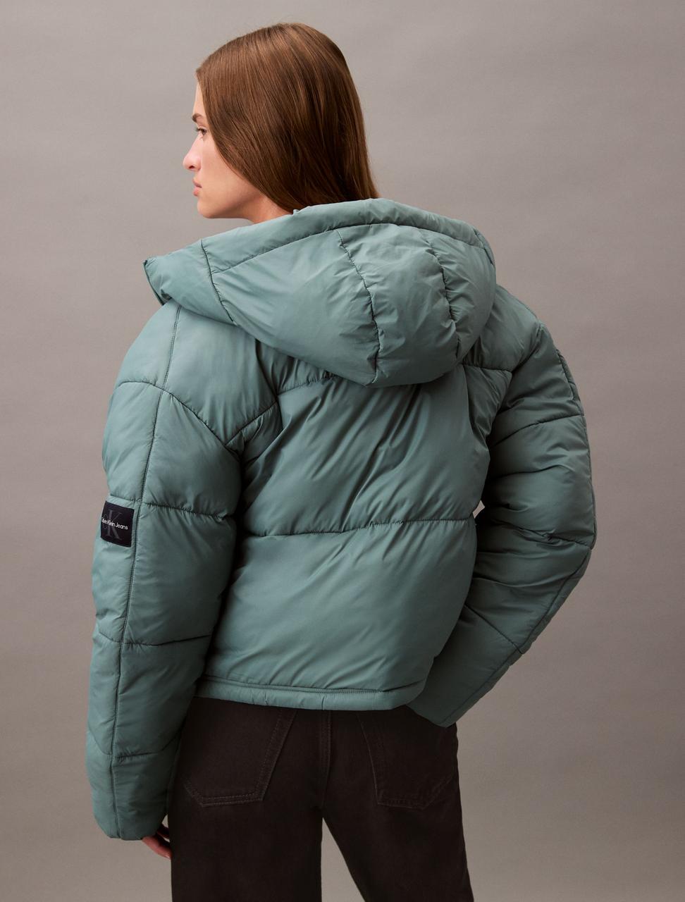 Куртка зимняя короткая женская Calvin Klein XS Зеленый (2454076760) - фото 6