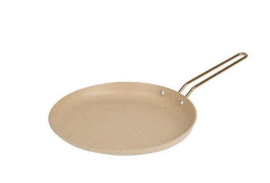 Сковорода для блинов OMS с антипригарным покрытием 26 см Слоновая кость