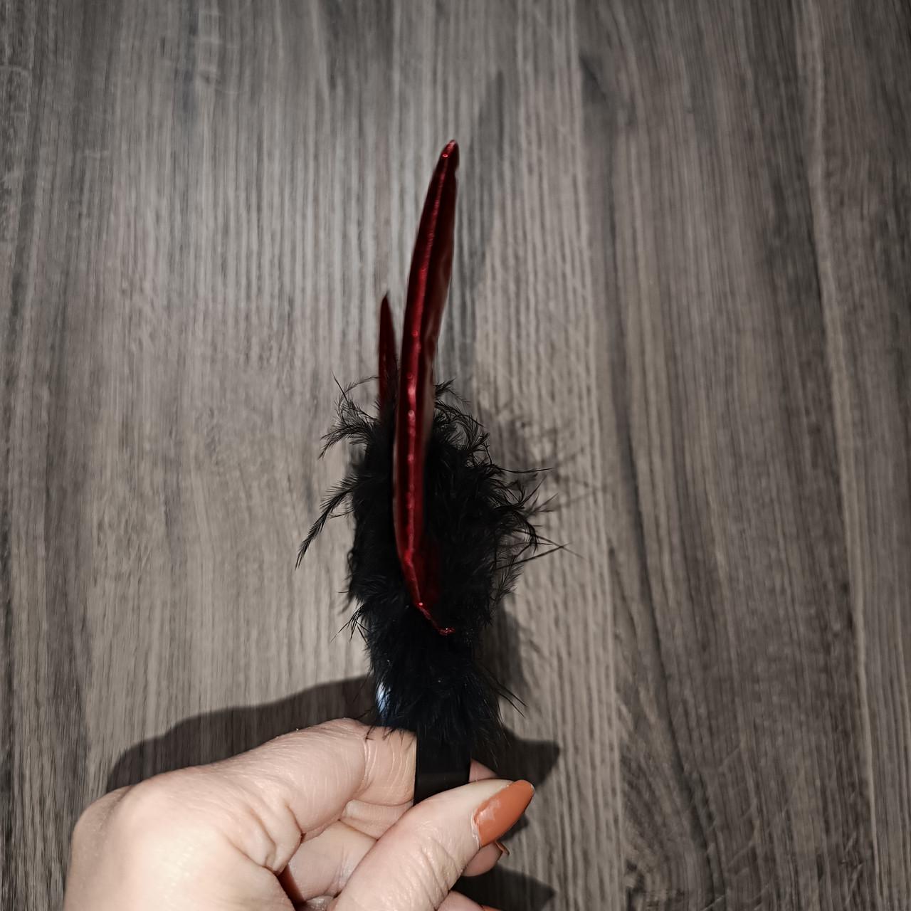 Ріжки чортика плоскі на обручі (2776498478) - фото 3 Ріжки чортика плоскі на обручі (2776498478) - фото 3