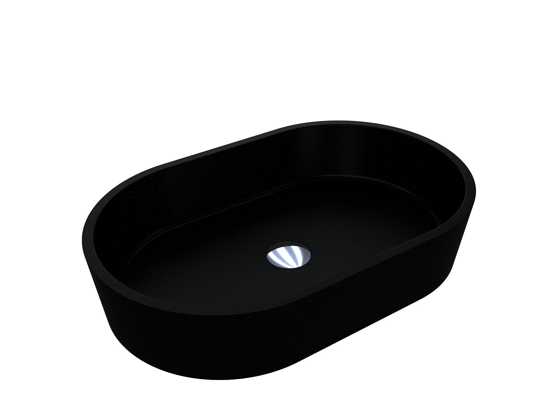 Умывальник Miraggio SORRENTO MIRASTONE матовый Черный (84035)