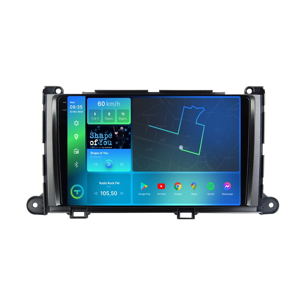 Магнитола штатная Torssen 2K Toyota Sienna 09-14 F98256 4G Carplay DSP (202307263)