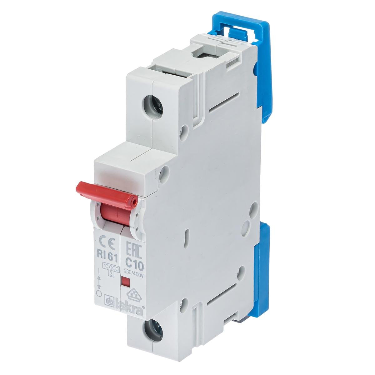 Модульный выключатель ISKRA RI61C10A автоматический (786100054000)