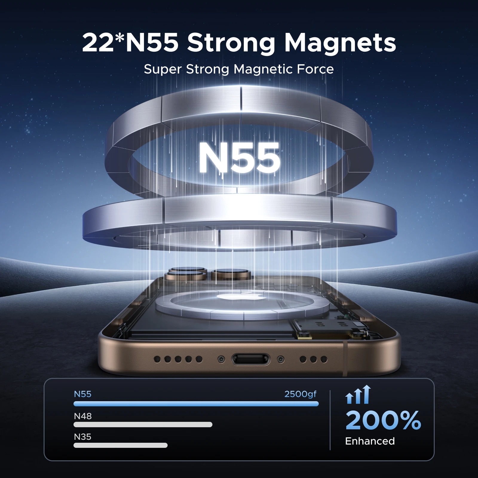 Магнитный крепеж для телефона UGREEN LP926 360° на присоске для приборной панели Magsafe Black (65187) - фото 5