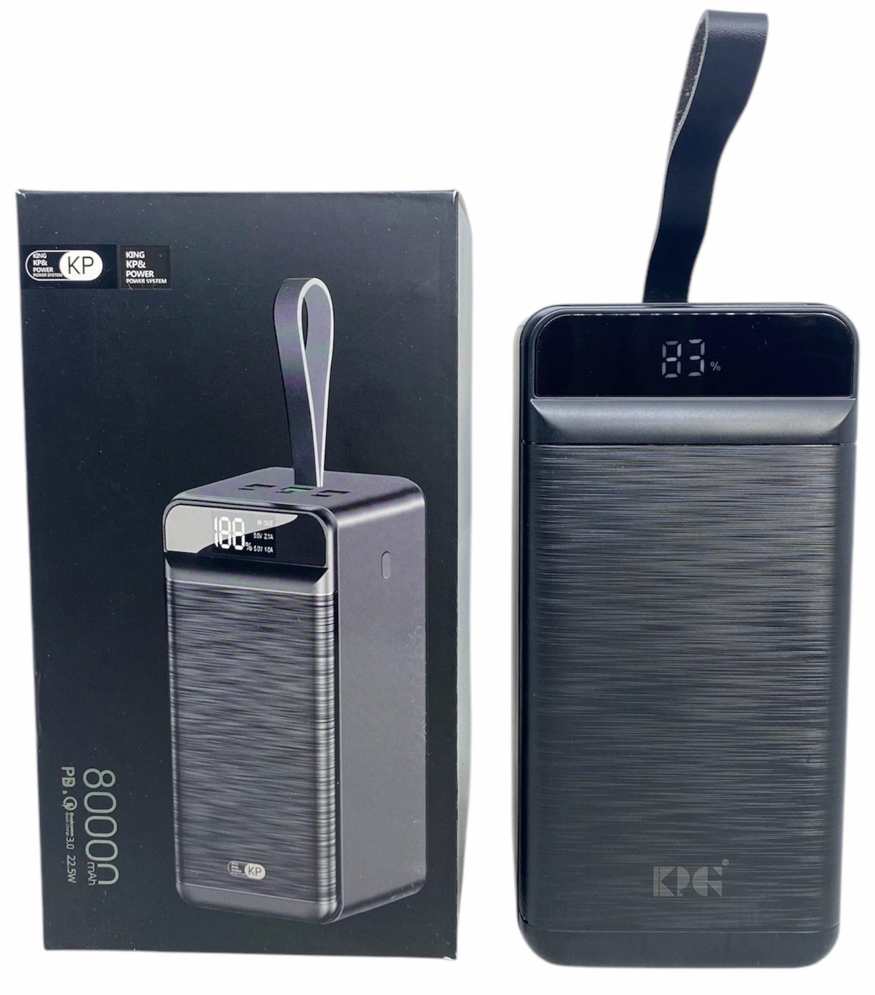 Павербанк быстрая зарядка PD-80 80000 mAh 22,5W реальная емкость