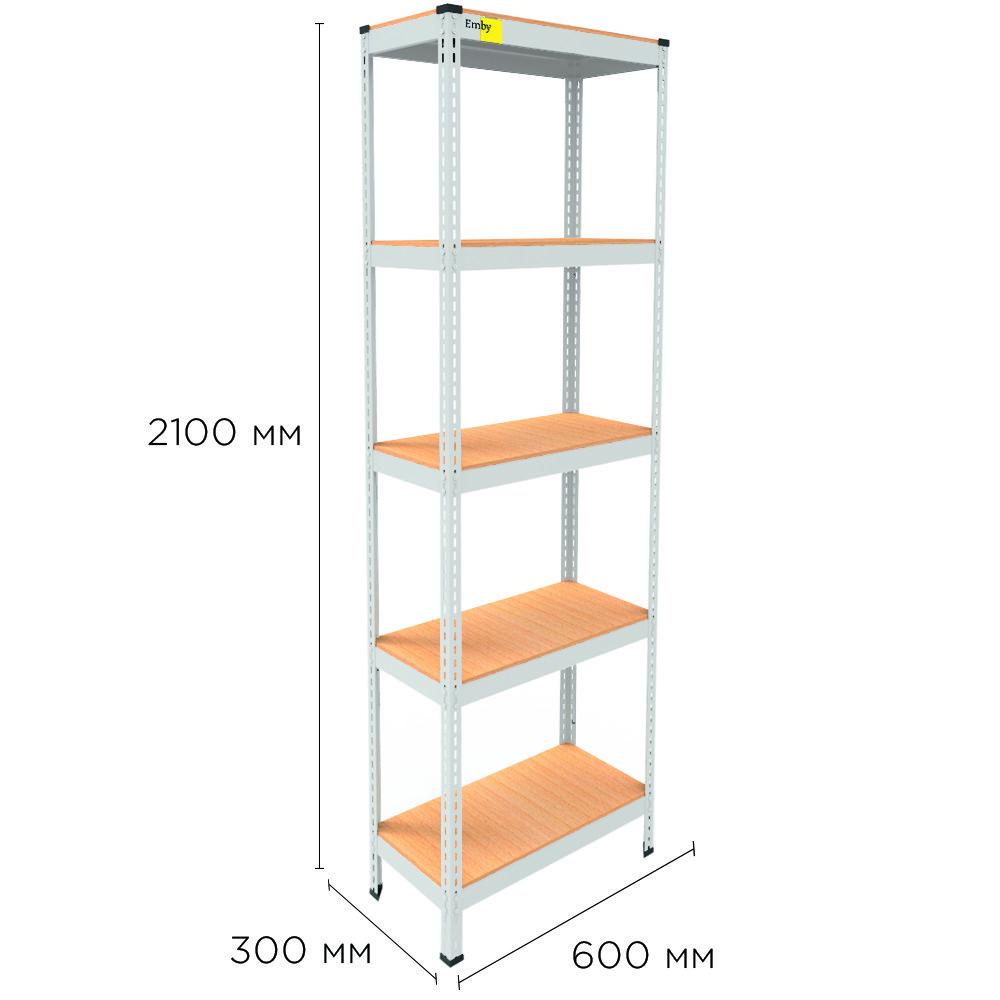 Стелаж металевий MRL-2100 600x300 Білий (1734924431) - фото 2