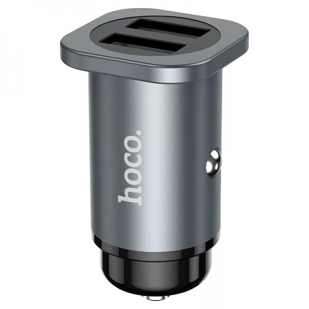 Автомобильное зарядное устройство Hoco NZ4 Wise Road 2xUSB metal Gray (551161) Автомобильное зарядное устройство Hoco NZ4 Wise Road 2xUSB metal Gray (551161)