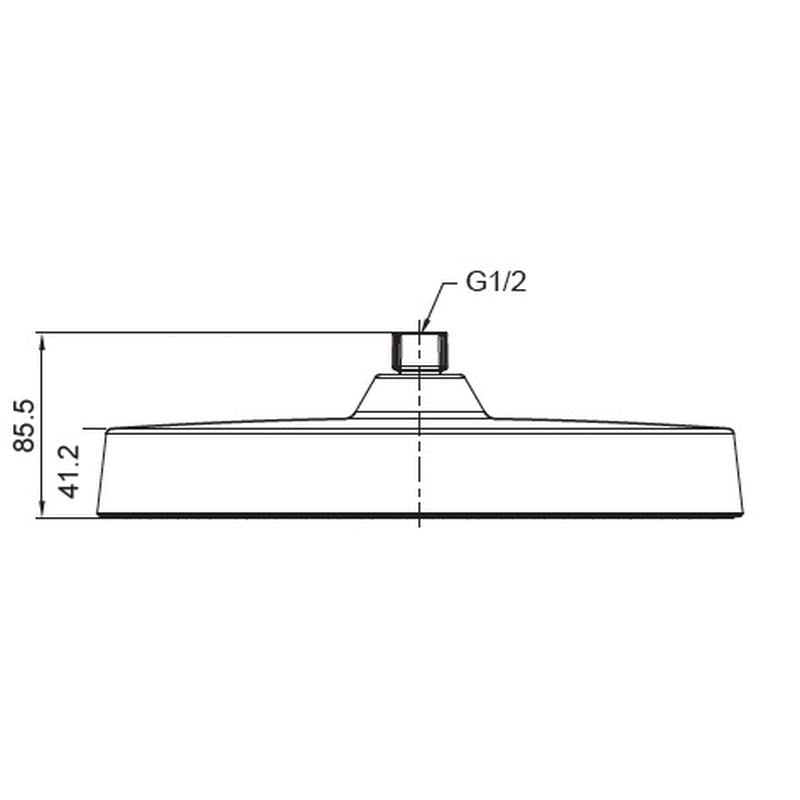 Лейка для душа потолочная KOER KP-0403-05-OH 300 мм (KR4994) - фото 2