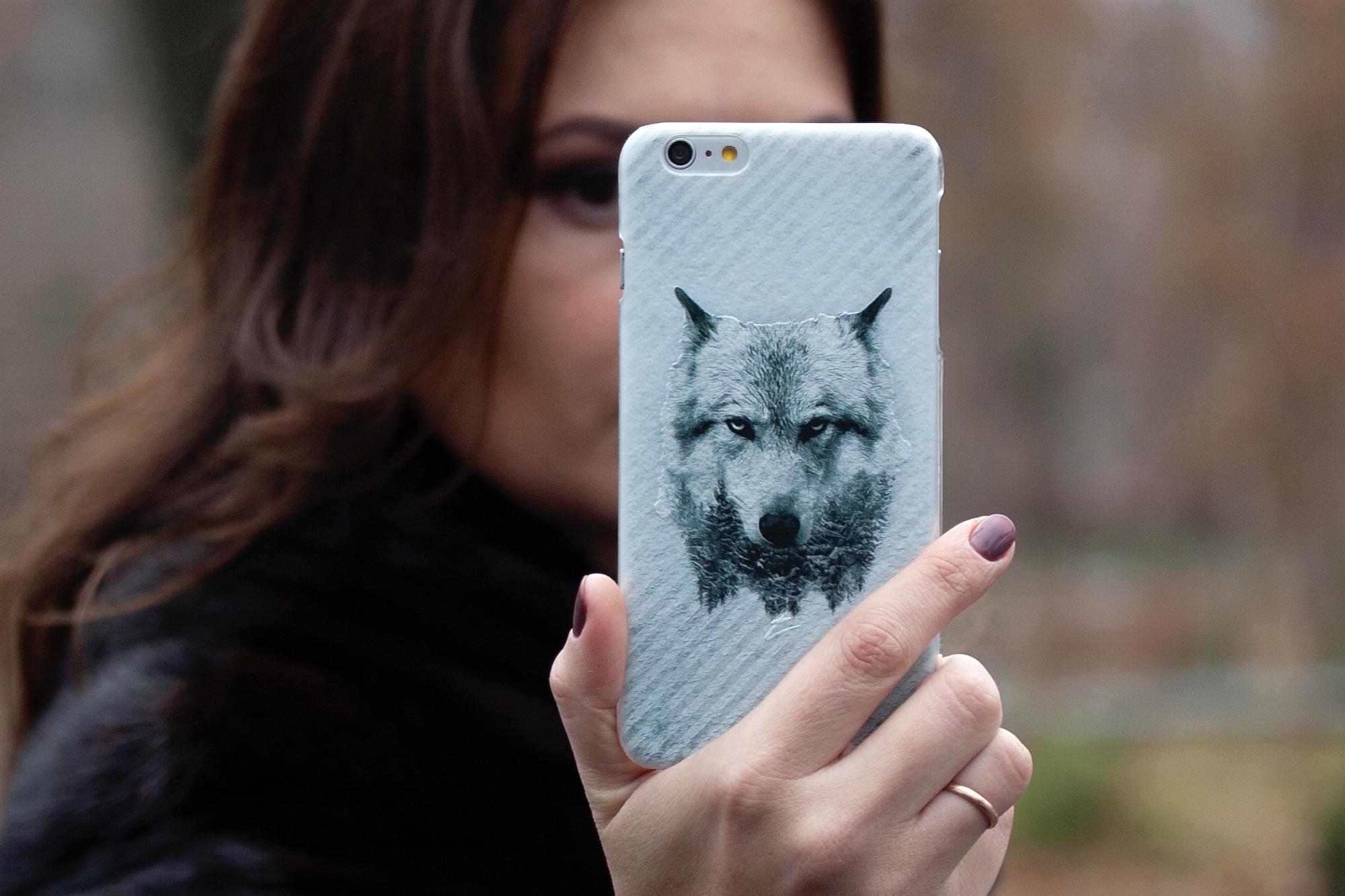 Силиконовый чехол Zorrov для Samsung Galaxy Note 3 - WOLF (08820040072006029) - фото 2