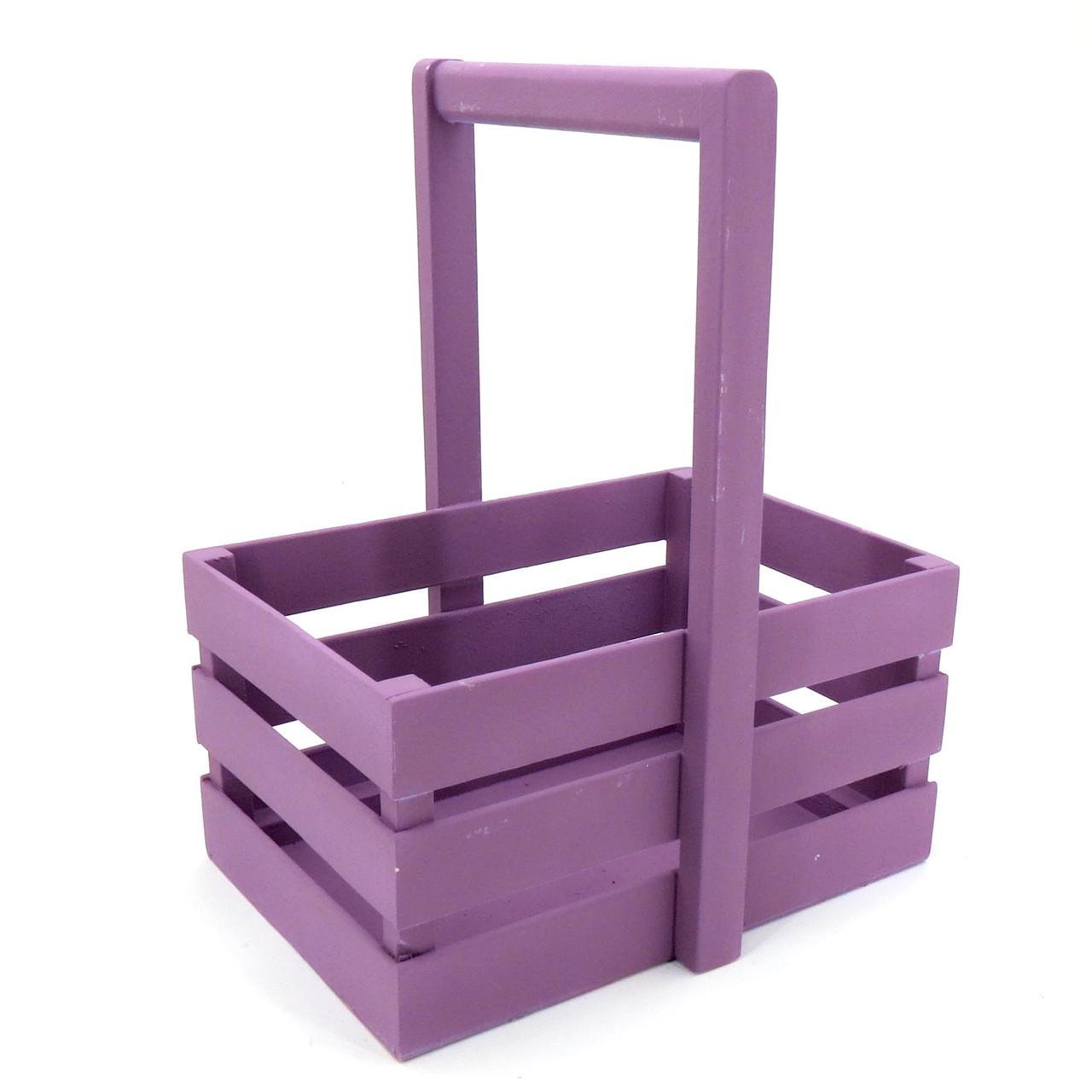 Корзинка подарочная из дерева Шелли 18х30 см Флокс (ПДК-0022355)