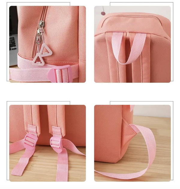 Школьный рюкзак для девочки XGO BAG 4в1 рюкзак/шоппер/пенал/сумочка Розовый - фото 7 Школьный рюкзак для девочки XGO BAG 4в1 рюкзак/шоппер/пенал/сумочка Розовый - фото 7