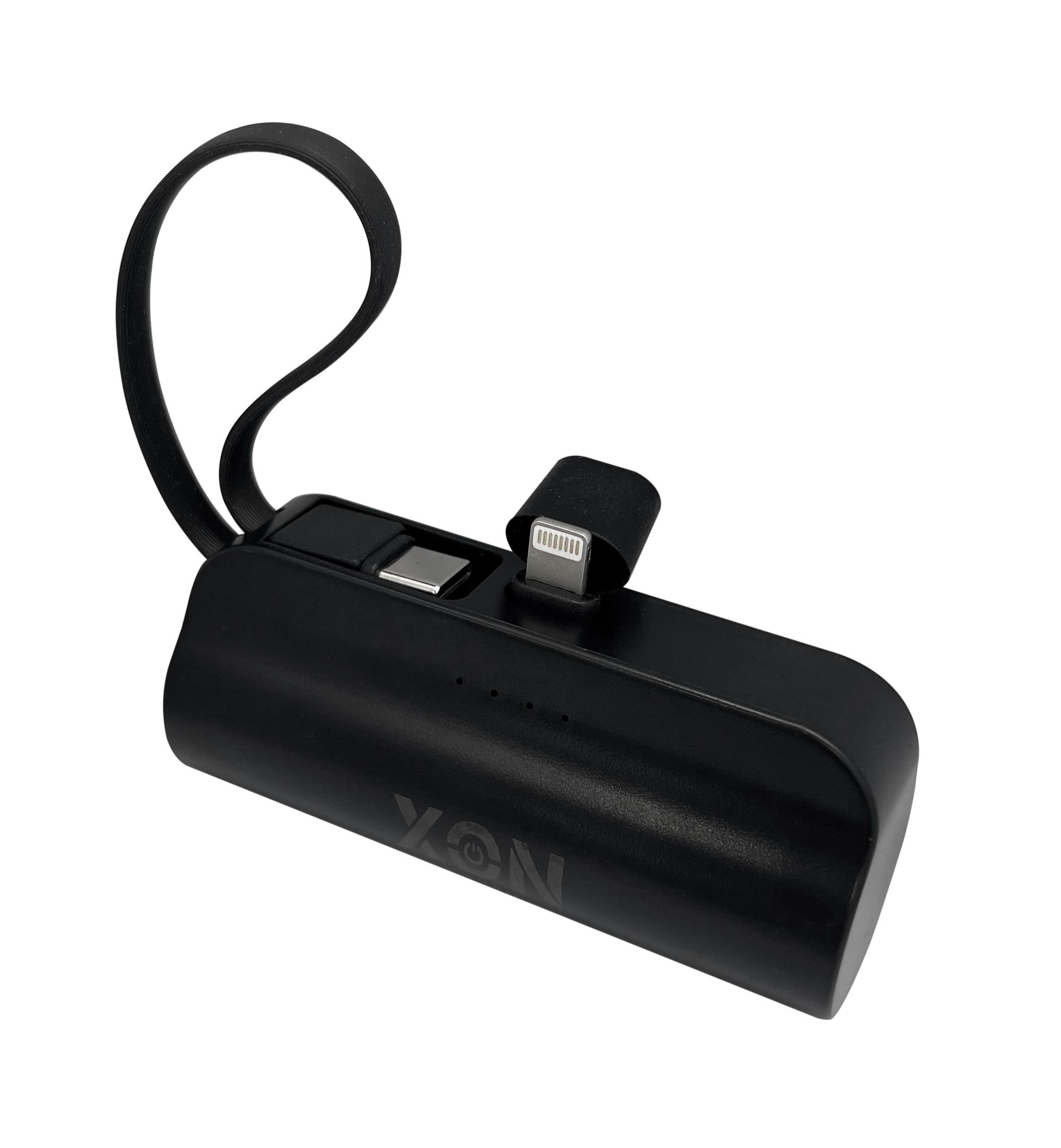Повербанк XON PowerBank MiniCharge Lightning/USB Type-C 5000 mAh Черный (DC5LC 6754) - фото 4 Повербанк XON PowerBank MiniCharge Lightning/USB Type-C 5000 mAh Черный (DC5LC 6754) - фото 4