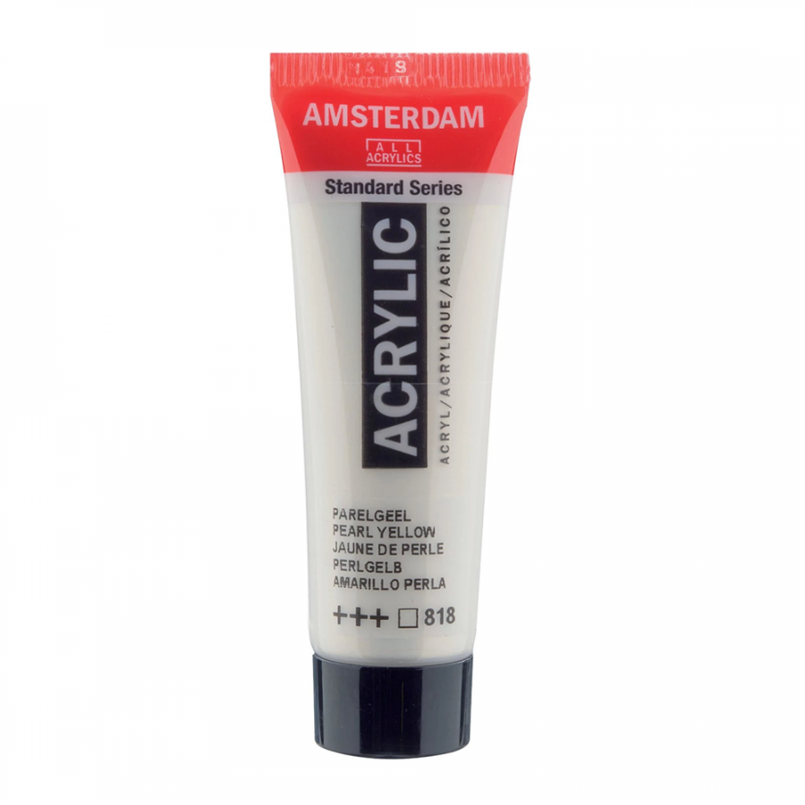 Краска акриловая AMSTERDAM Royal Talens 17048180 3 шт. 20 мл 818 Желтый перламутровый (8712079395230)