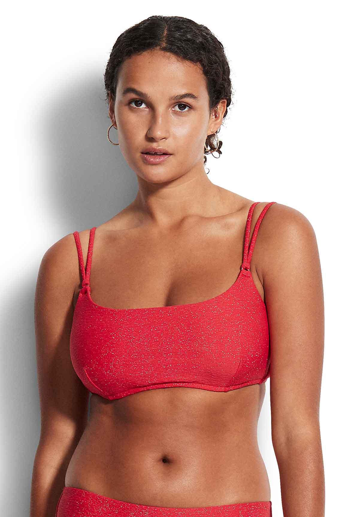 Верх от купальника Seafolly S Красный (31151DD915chilli)