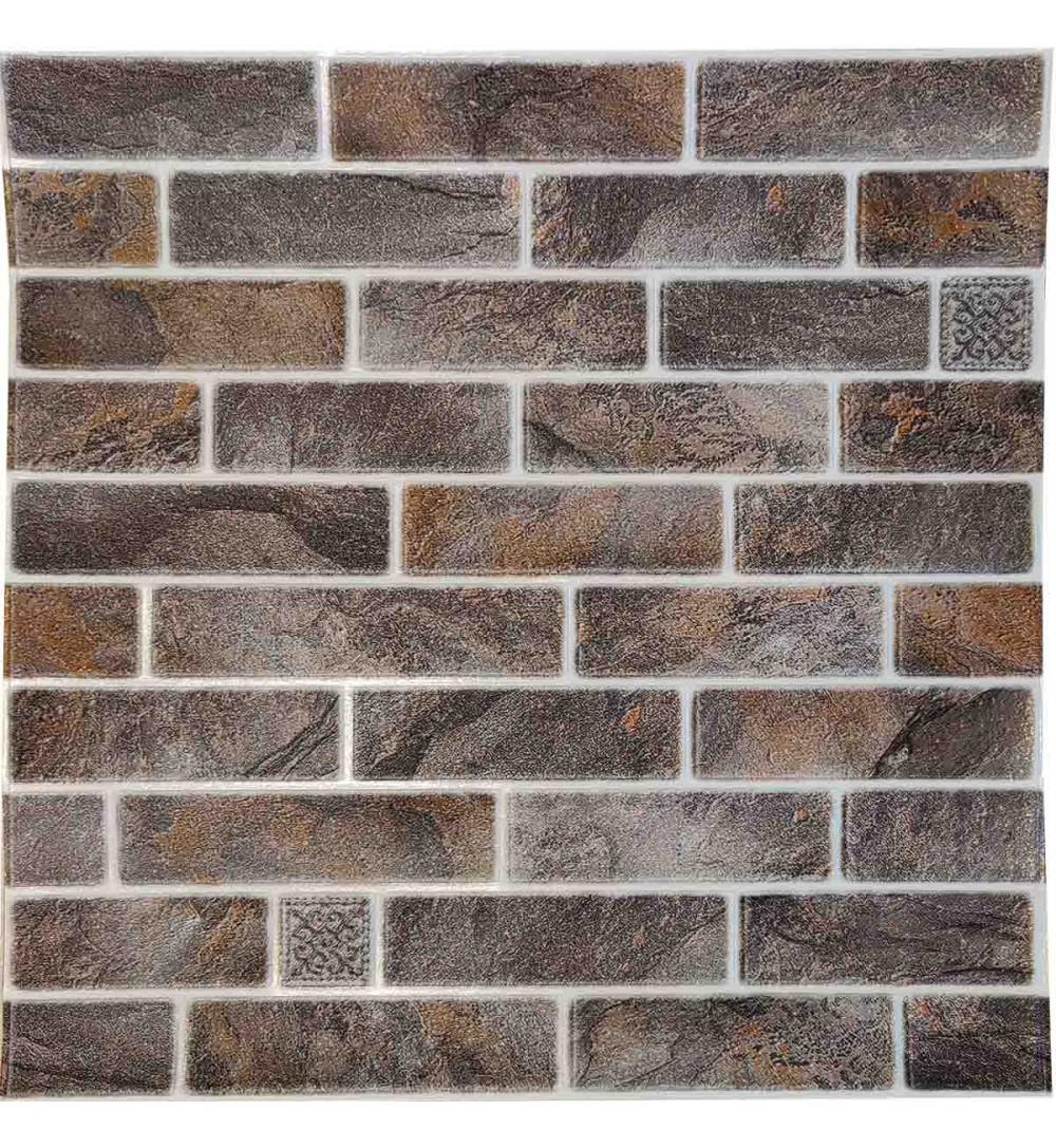 3D-панель самоклейка Кирпич клинкер 700x700x3 мм (415-3)