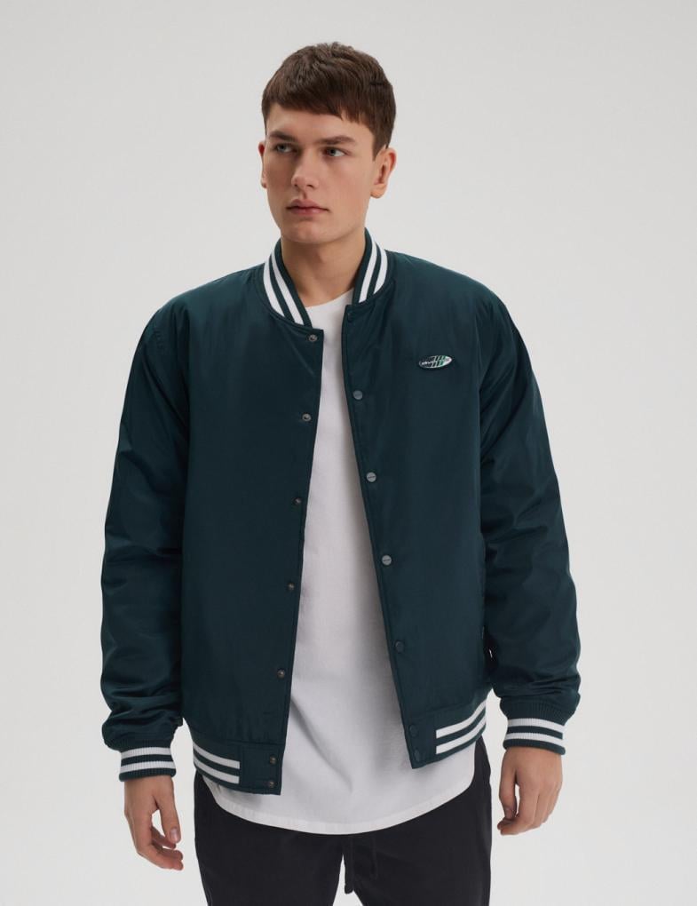 Куртка-бомбер мужская Diverse FREDRO XXL Темно-зеленый (5902598978745)